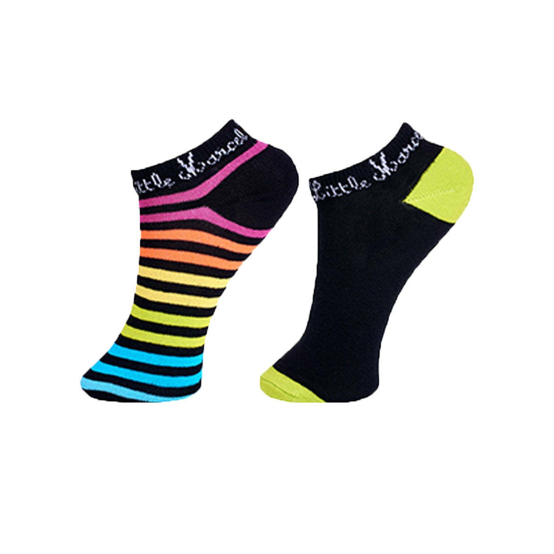 Set sosete fete Little Marcel, Negru/Galben