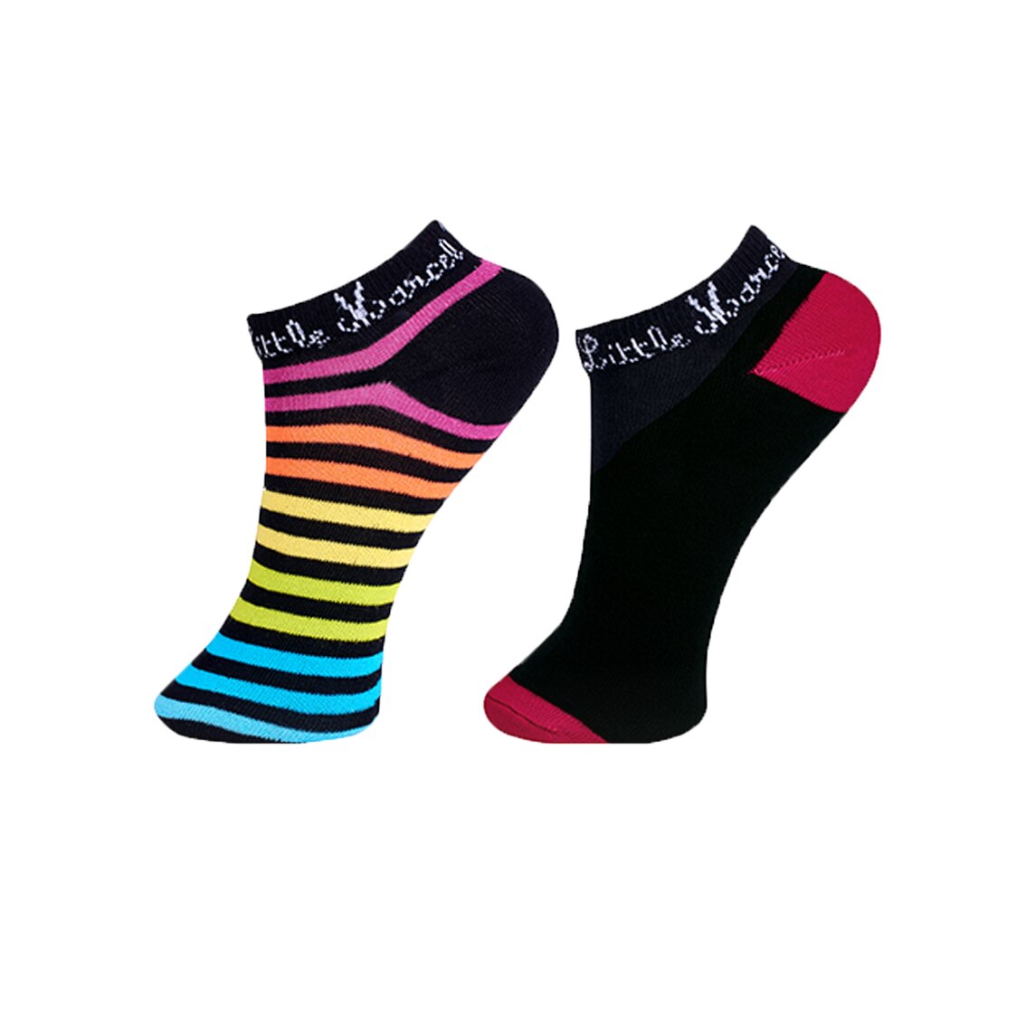 Set sosete fete Little Marcel, Negru/Mov