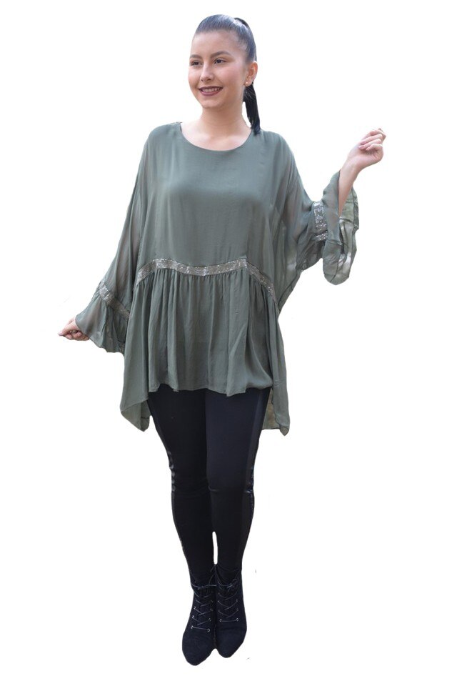 Bluza de primavara,-vara, D&J Exclusive, Kaki
