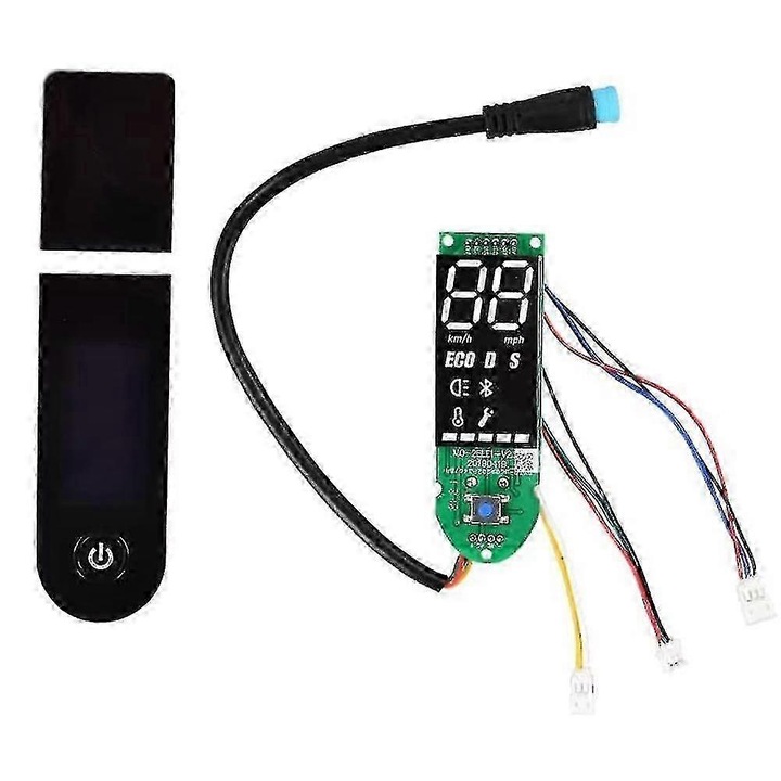 Платка за табло с капак за подмяна за електрическа тротинетка Mijia/Xiaomi M365/M365 Pro, CJ-FRG-K0563-20260827-2389, с LED екран, черен/зелен