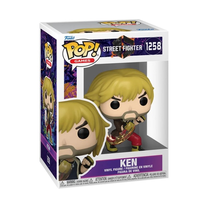 Фигурка винил Funko Pop! Games Street Fighter 1258 Ken, многоцветен