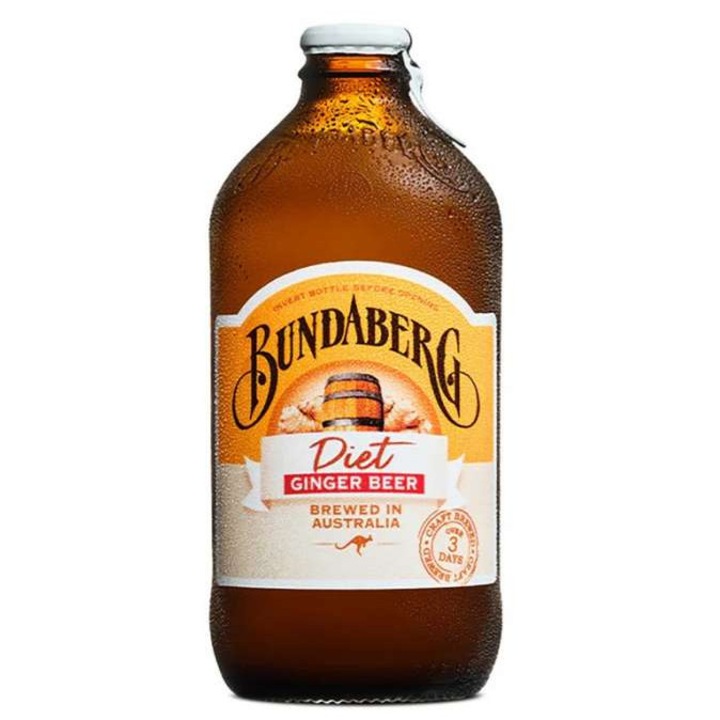 Безалкохолна бира, Bundaberg, дзиндзифилова, златист, 0.375l