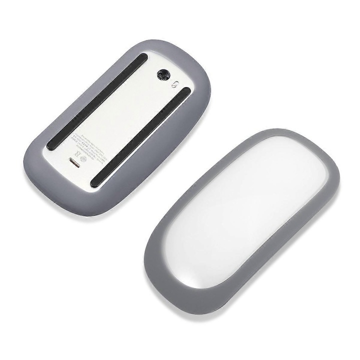 Szilikon tok Apple Magic Mouse 1/2-höz, puha védelem, szürke
