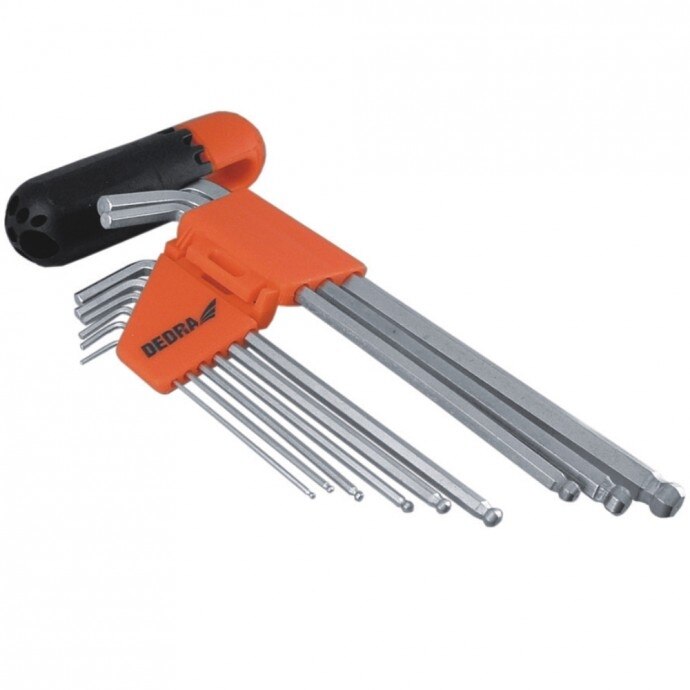 Set imbusuri cu sfera Chrome Vanadium 1/16