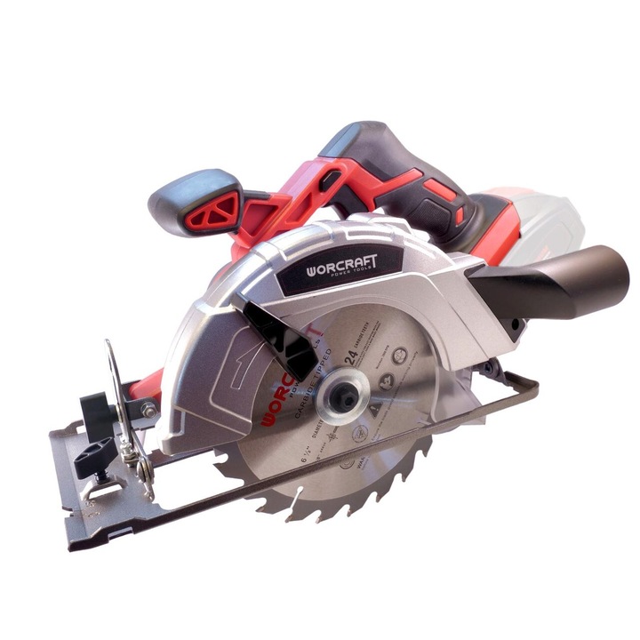 Циркуляр Worcraft, Ръчен, Без включена батерия 20 V Li-ion, 165x20 мм
