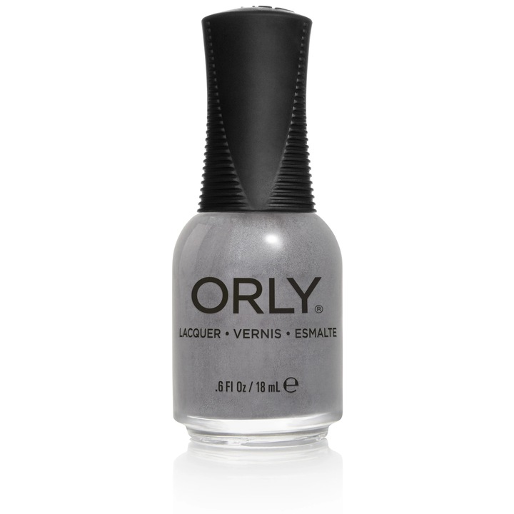 Lac de unghii Orly Up All Night ORL-20897, gri metalic perlat, 18 ml