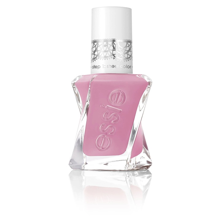 Lac de unghii Essie Gel Couture Bodice Goddess (Essie-506), semitransparent, lila, 13,5 ml