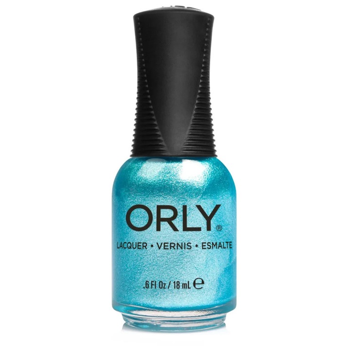 Lac de unghii Orly Written in the Stars ORL-2000237, albastru turcoaz cu sclipici, 18 ml