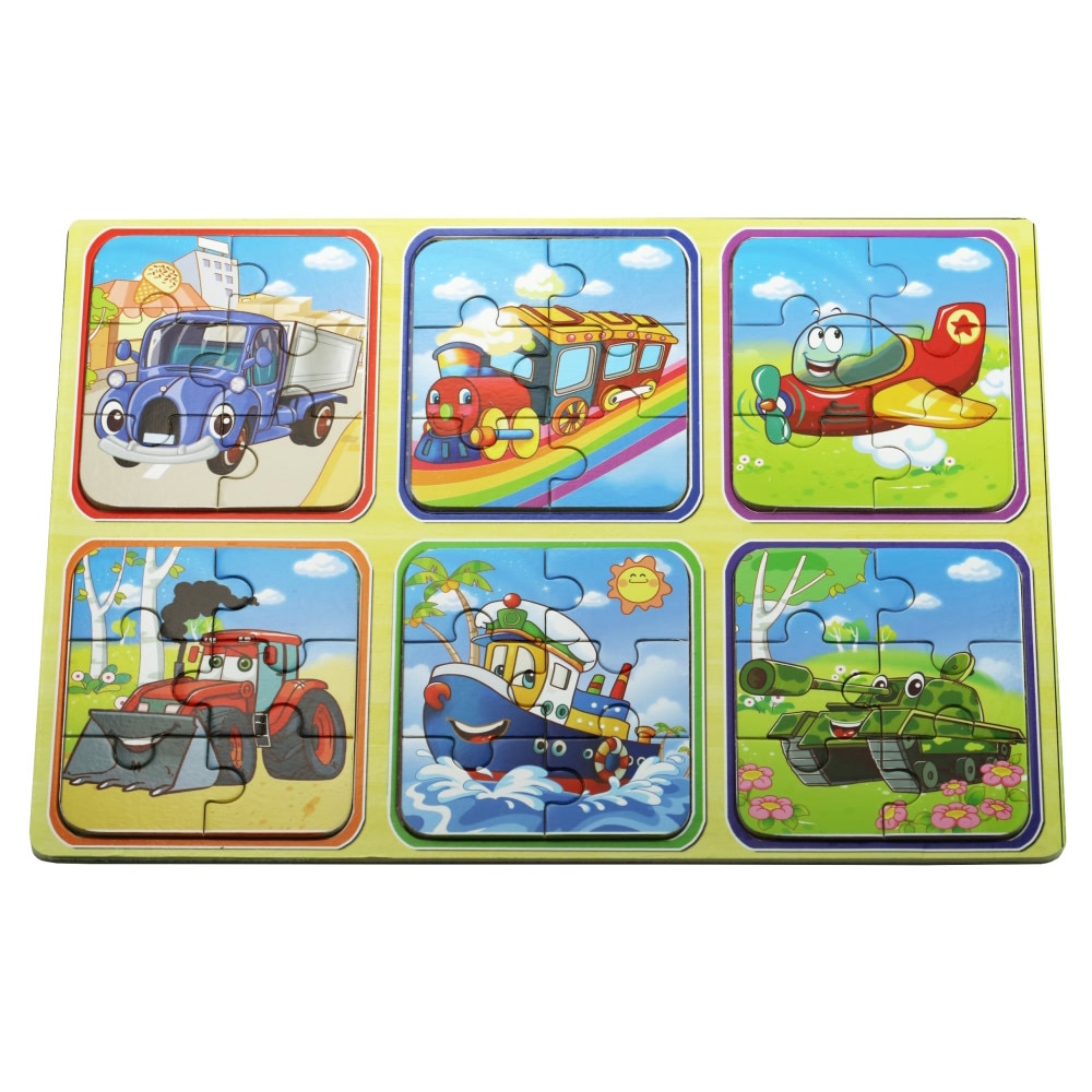 Set puzzle Vehicule - 6 bucati