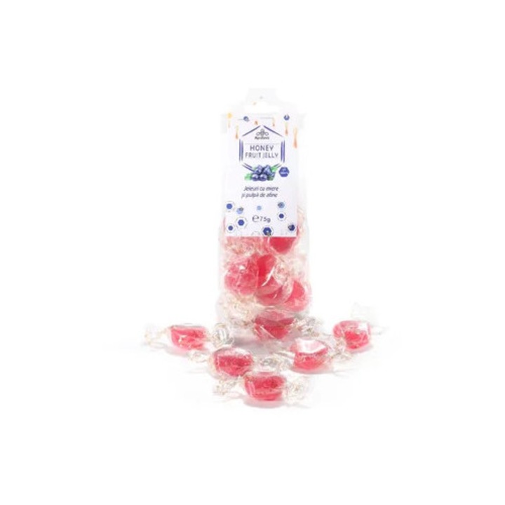 Jeleuri cu miere 5% si pulpa de afine 75g apidava