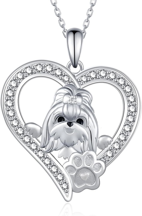 Ezüst 925 Shih Tzu Nyaklánc - Elegáns Ékszer Nőknek