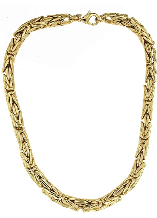 Colier Bizantin Aurit 8mm, Rotund, Unisex, Diverse Lungimi