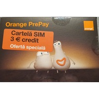 Cartela pre-pay Orange 3 euro credit