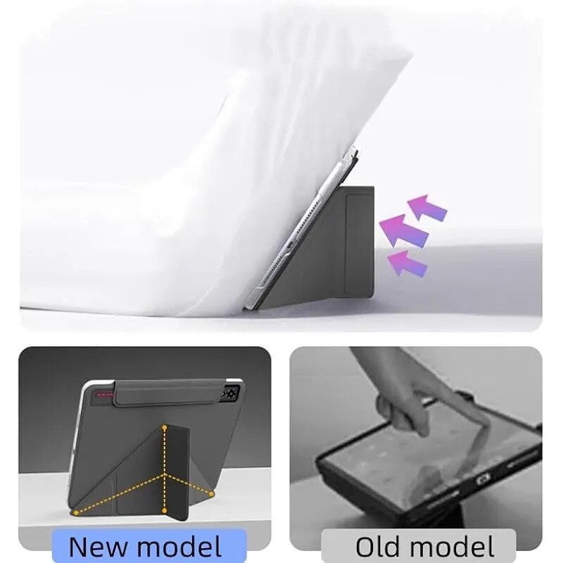 Husa de protectie pentru RedMagic Astra 9.06, separare magnetica prin atasare, manson detasabil cu disipare a caldurii, activare/dezactivare automata a sunetului si unghiuri multiple de vizualizare pentru tableta de jocuri, subtire si usoara (negru)