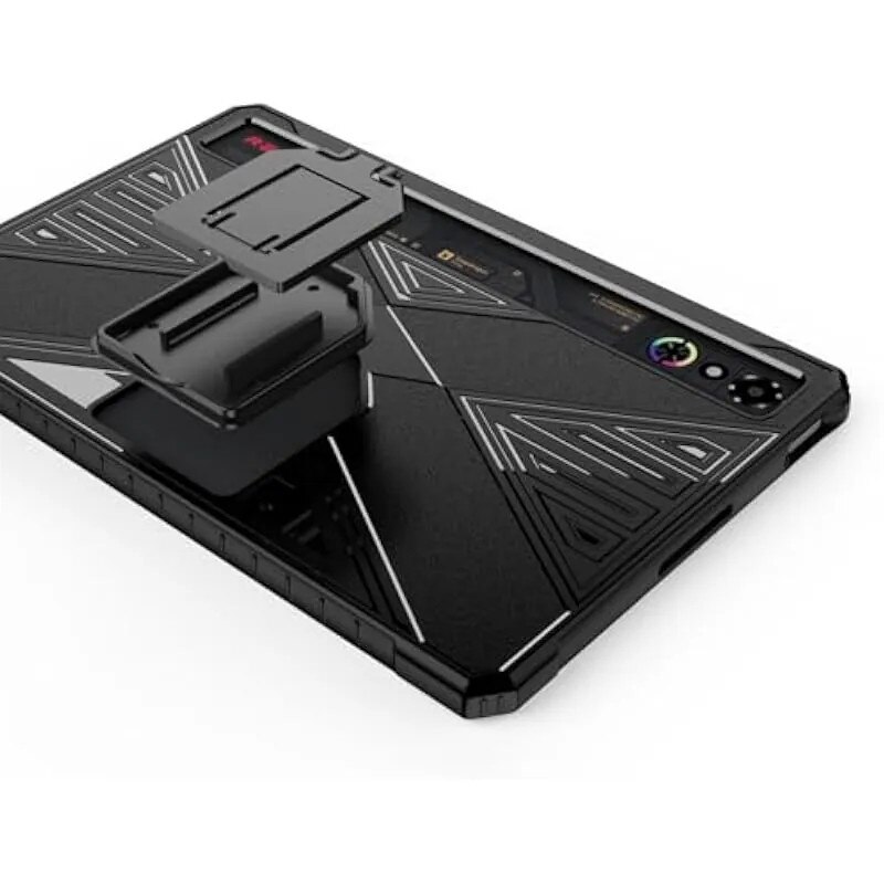 Husa de protectie pentru RedMagic Astra/Tablet 3 Pro, husa flexibila din TPU cu colturi cu perna de aer, suport pliabil incorporat, subtire si usoara, protectie anti-zgarieturi si socuri (alb)