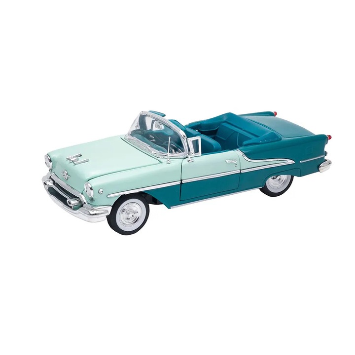 Welly Oldsmobile Super 88 Convertible fém autó, 1:24, 1955, türkiz