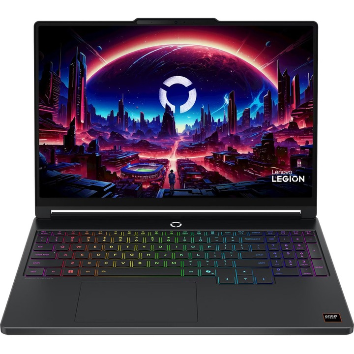 Laptop Gaming Lenovo Legion 5 15AHP11 Procesor AMD Ryzen™ 7 250 16M Cache, up to 5.1 GHz 15.3" WQXGA OLED 165Hz, 16GB DDR5, 512GB SSD, GeForce RTX 5070 @8GB, Negru