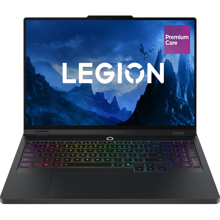 Laptop Gaming Lenovo Legion Pro 5 16ADR10 Procesor AMD Ryzen™ 7 8745HX 32M Cache, up to 5.10 GHz, 16" WQXGA OLED 165Hz, 16GB DDR5, 1TB SSD, NVIDIA GeForce RTX 5060 @8GB, Negru