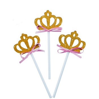 Scobitori decorative pentru briose cu coronite - 10 cm, Radar 41296, set 8 bucati Scobitori decorative pentru briose cu coronite - 10 cm, Radar 41296, set 8 bucati