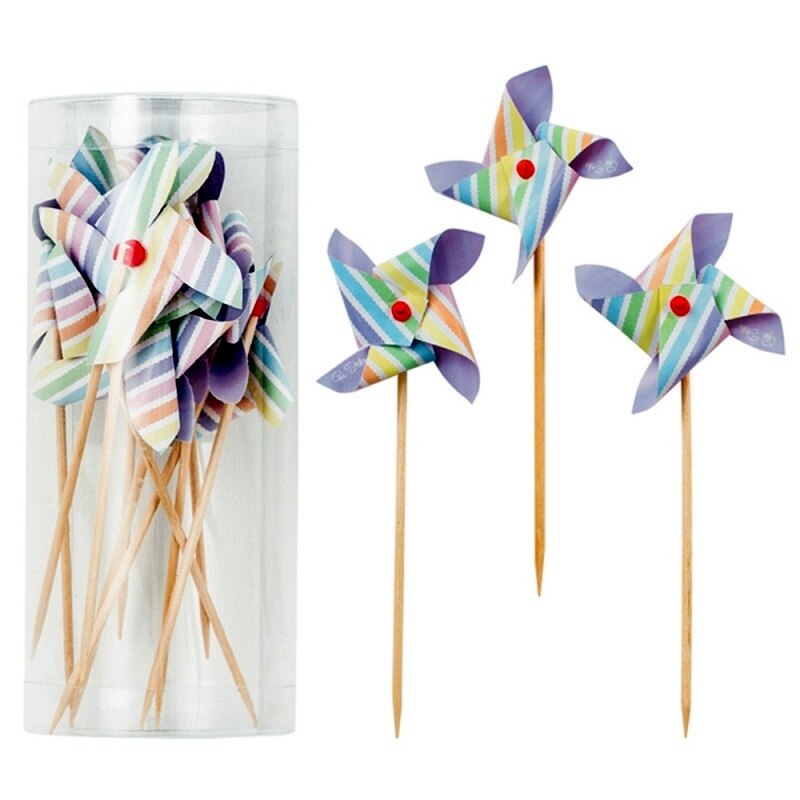 Scobitori decorative pentru briose cu morisca - 10 cm, Radar 41350, Set 10 buc