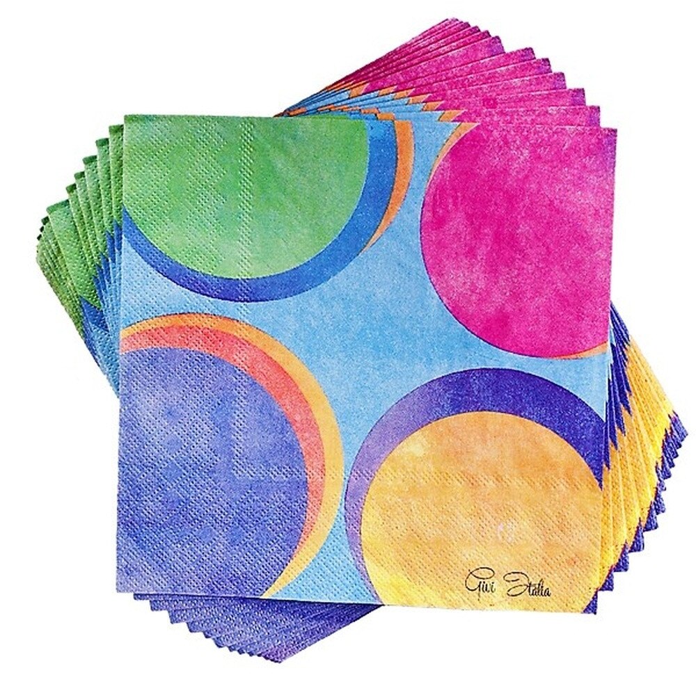 Servetele de masa pentru petrecere multicolor - 33 x 33 cm, Radar 63381, set 20 bucati