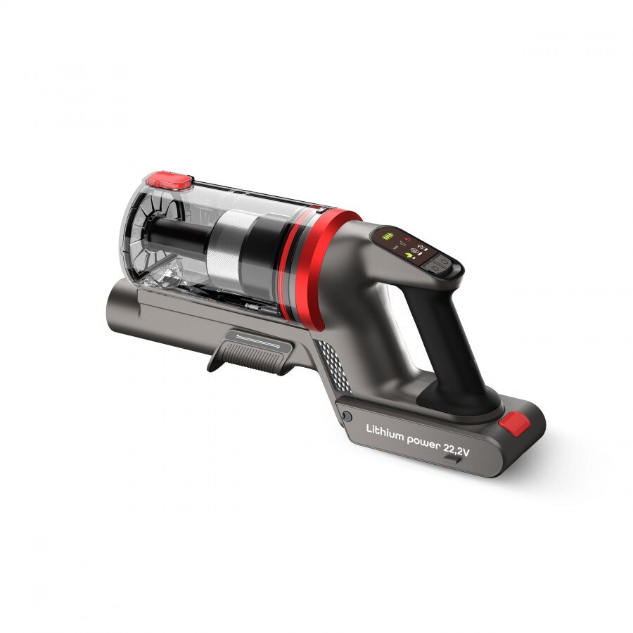 Aspirator vertical 2 in 1, Rohnson Mamba Core M51, 265 W, 22.2 V, 2200 mAh, cyclone, 23 kPa, autonomie 50 min, tub pliabil