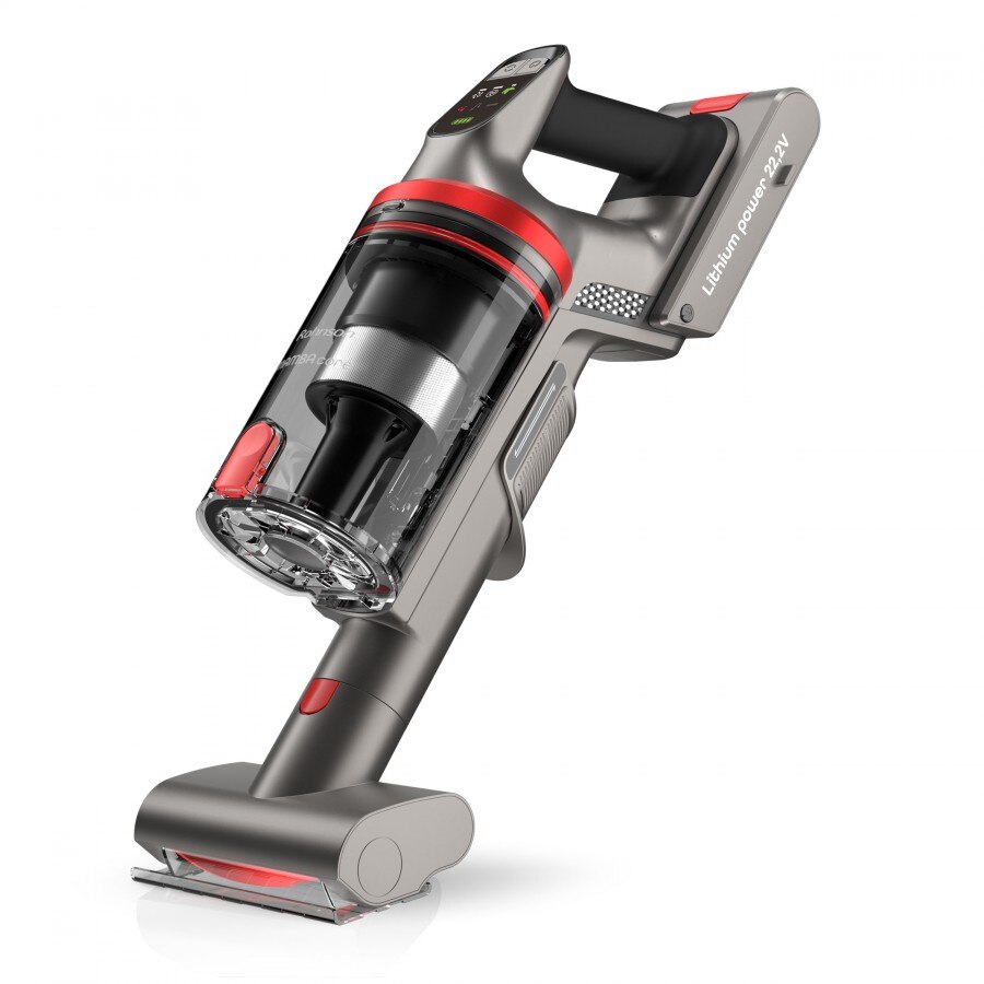 Aspirator vertical 2 in 1, Rohnson Mamba Core M51, 265 W, 22.2 V, 2200 mAh, cyclone, 23 kPa, autonomie 50 min, tub pliabil