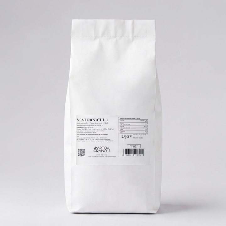 Statornicul 1 · W290 – Faina tip 1 pentru paine de casa si chifle, Artos Granos, 5 kg