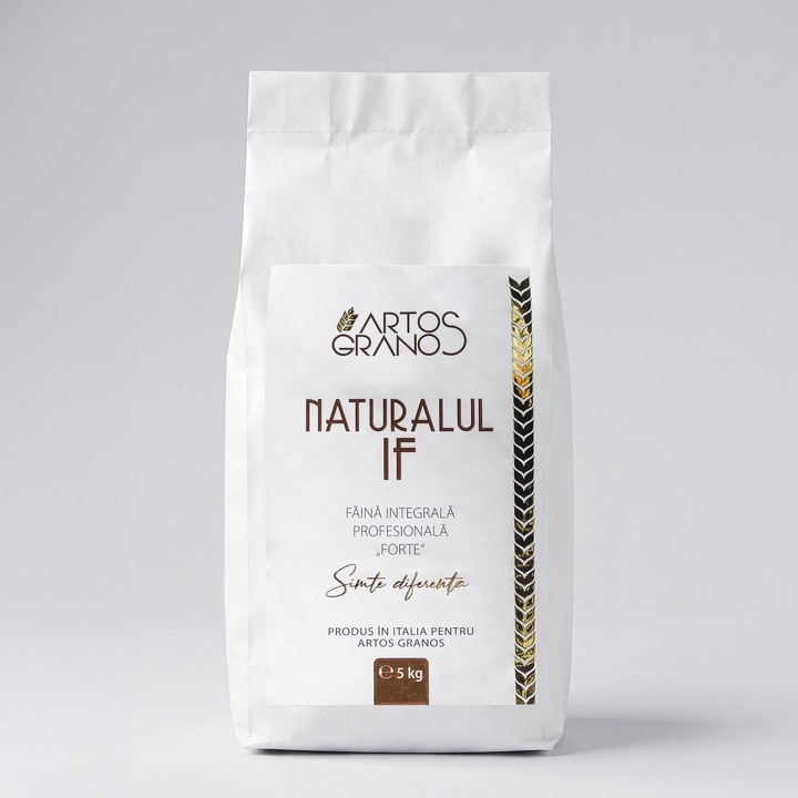 Naturalul IF · W340 – Faina integrala pentru paine integrala, Artos Granos, 5 kg