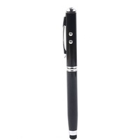 Stylus negru - Touch Pen 4 in 1, ideal pentru sedinte si prezentari.