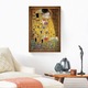 Tablou Inramat - The Kiss, Sarutul, Klimt, Rama Auriu, 60 x 90 cm