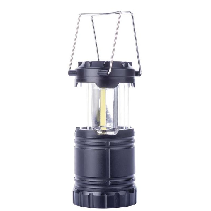 Emos P4006 COB LED къмпинг лампа, 300lm, черна, 3xAA,