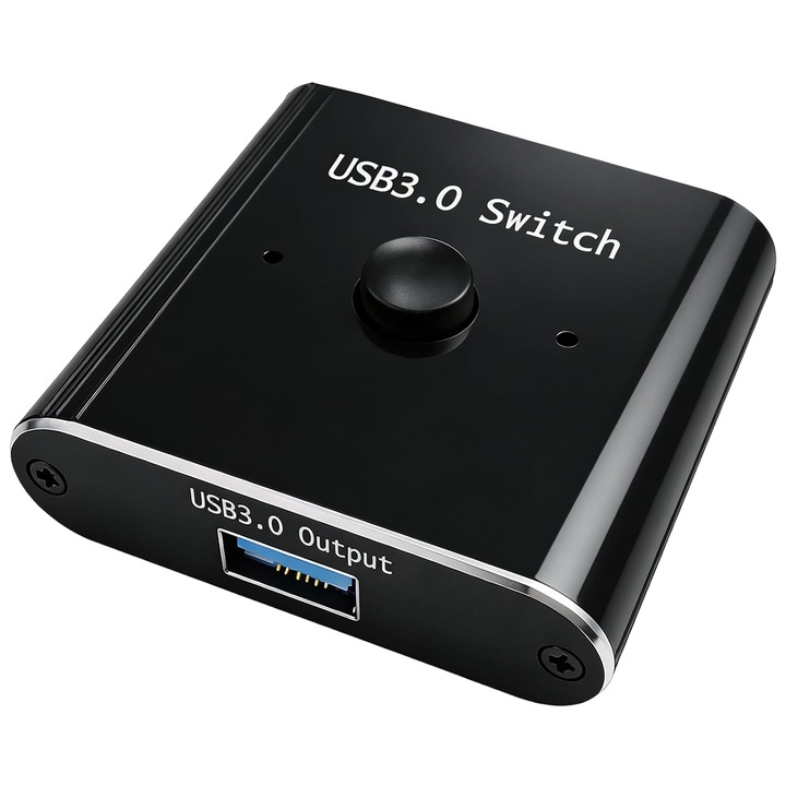 Kétirányú USB kapcsoló 2 az 1-ben (1 a 2-ben) KVM, USB 3.0