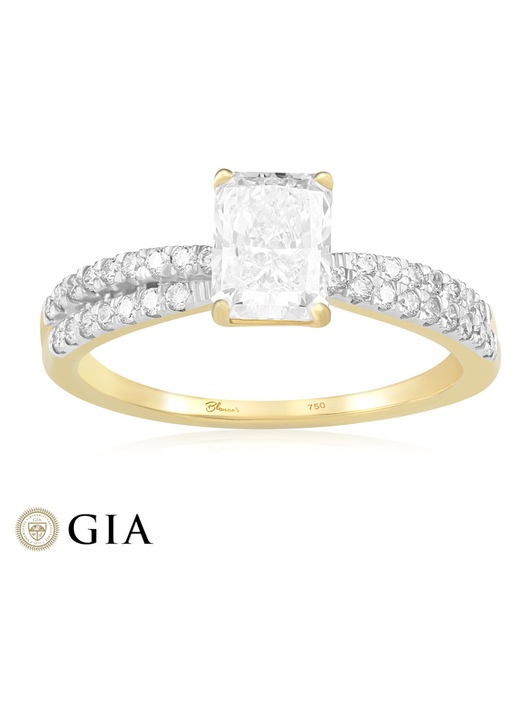 Inel Logodna Aur 18k Diamant GIA BLANCO'S, RDNGRA.SABA.35526.1-Y55, Marime 55
