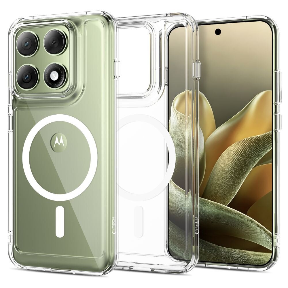 Carcasa Tech-Protect Flexair Hybrid cu MagSafe compatibila cu Motorola Edge 70 Pro, Transparent
