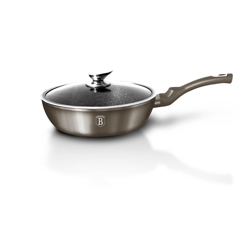 Tigaie cu capac adanca 24 cm Carbon Metallic Line Berlinger Haus BH 1237N