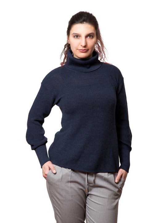 Дамски пуловер BuFeRa BFР-D18W12-11, Тъмно син, Размер М