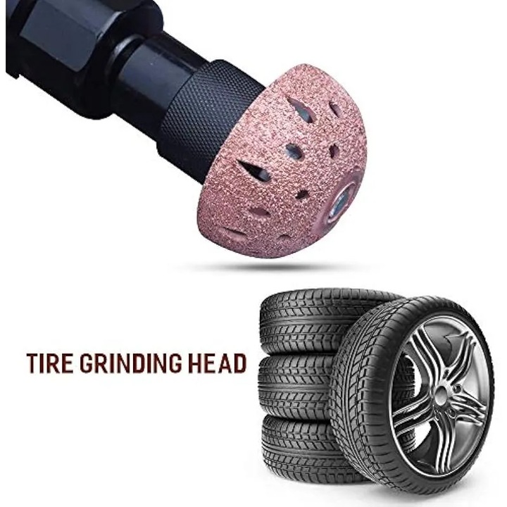 Gumiabroncs polírozó korong, 42 mm és 55 mm, tál típusú gumiabroncs javításhoz, durva szemcsés polírozó fej ragasztó szárral, gumiabroncs javító eszközök