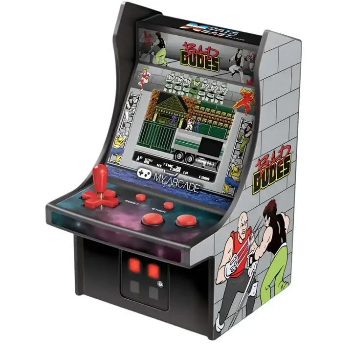 Bad Dudes Micro Player DGUNL-3214 My Arcade Consola de jocuri retro portabila, de colectie