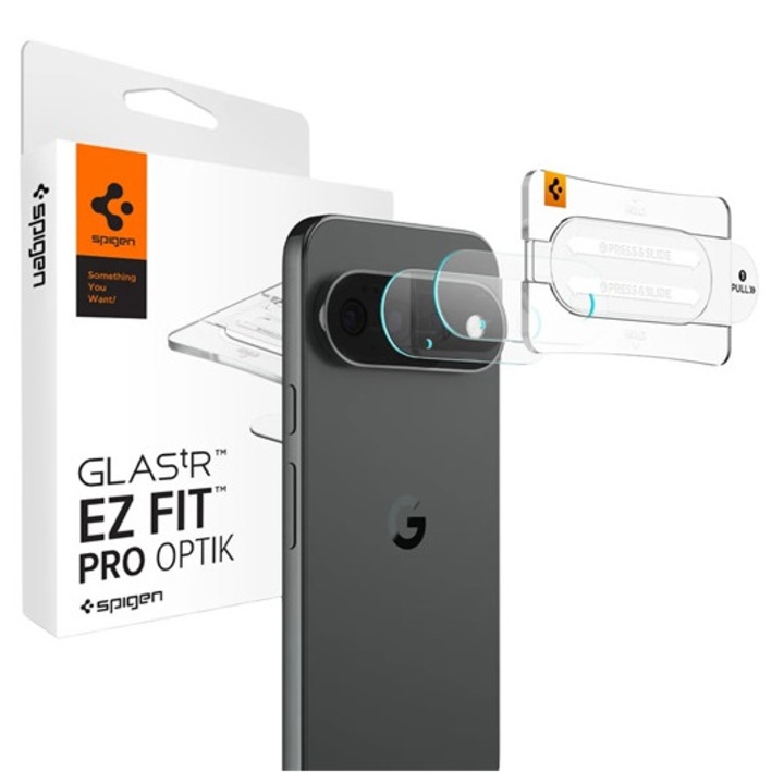 Spigen optik pro kameravédő üveg 2db, 9h, csak lencse, átlátszó, kompatibilis: Google Pixel 11 Pro XL