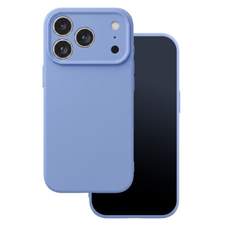 Gigapack szilikon mobiltelefon tok, matt, mikrofiber plüss karcolásmentesítő belső, prémium, világoskék, kompatibilis: Galaxy A18 5G