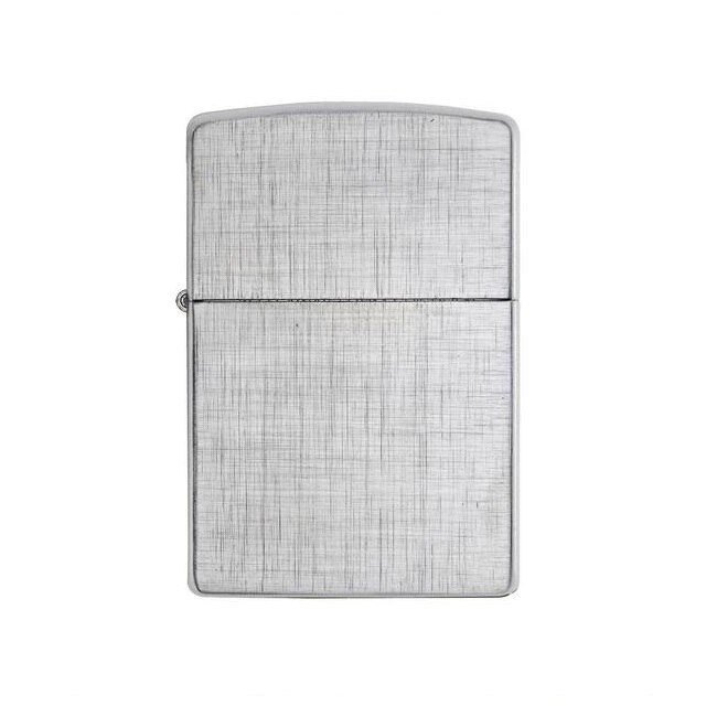 Bricheta Zippo Linen Weave Chrome
