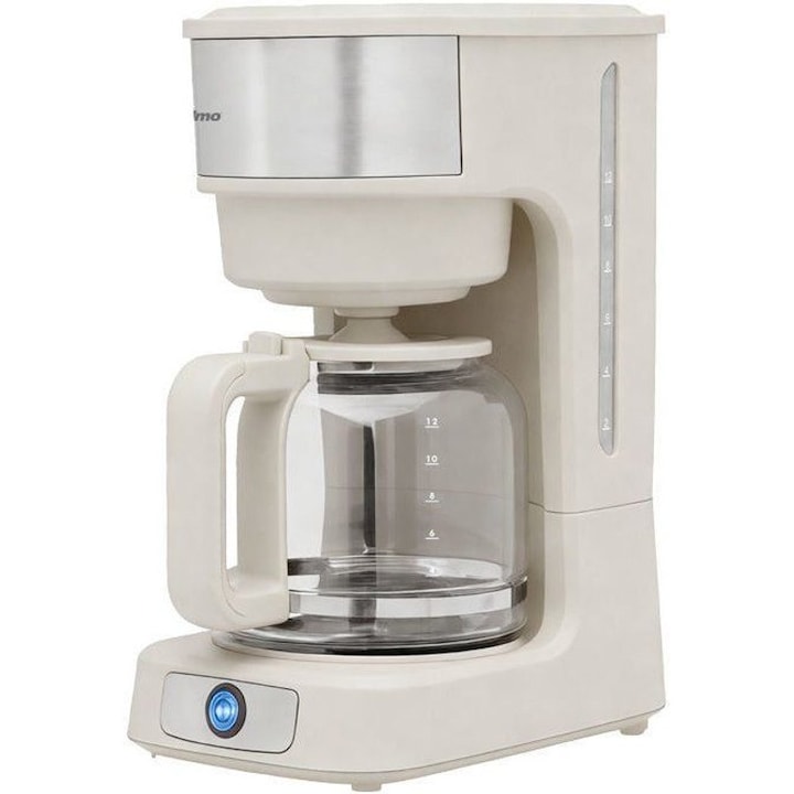 Cafetiera filtru Primo Memories PRCM-40580, 1.5 L, 12 cesti, ivoriu cu inox