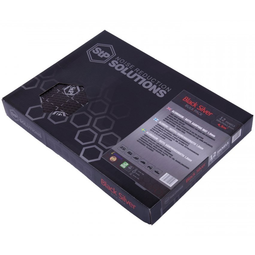 Insonorizant auto STP Black Silver Bulk Pack, 1.8mm, 4.5m2