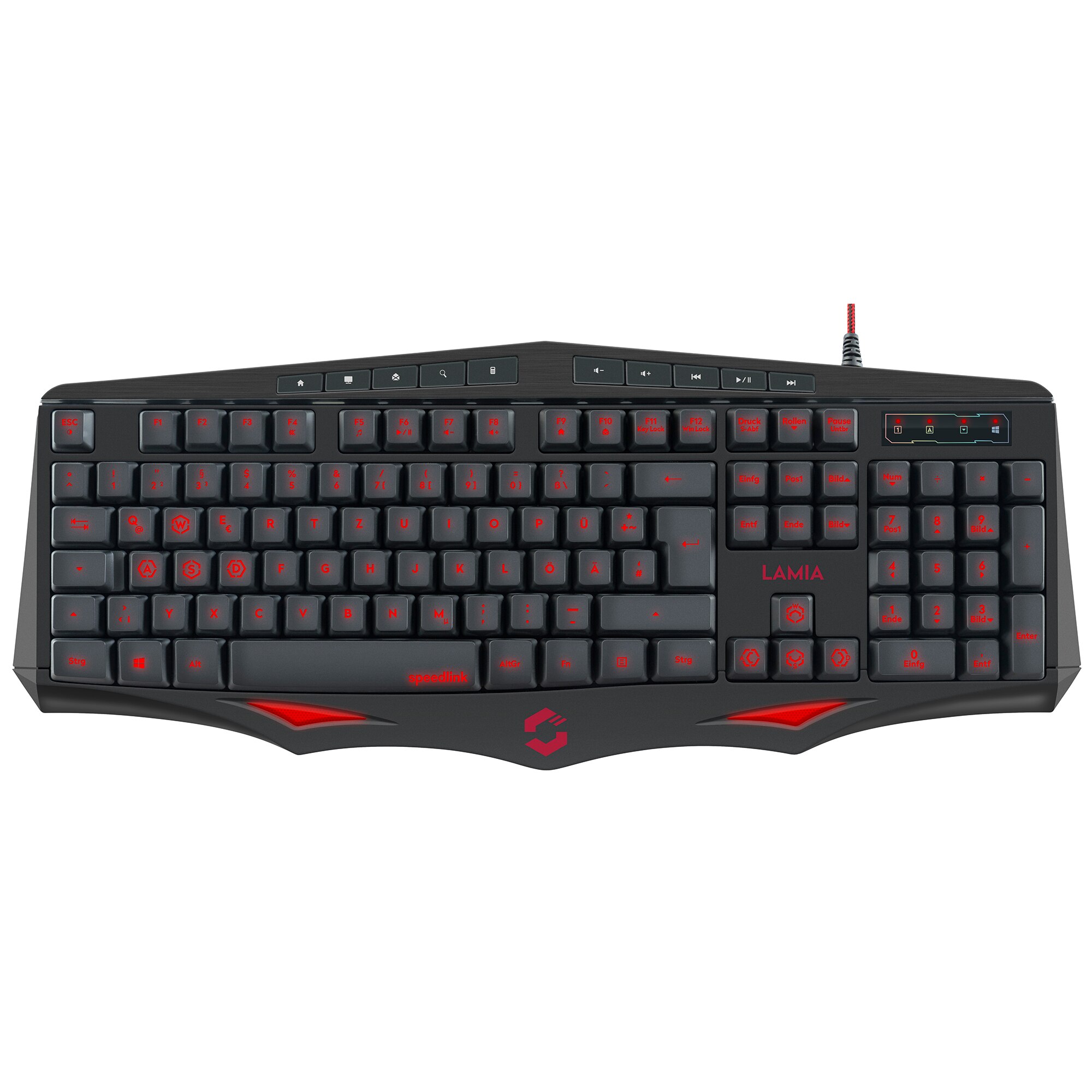 Tastatura gaming Speedlink Lamia, negru