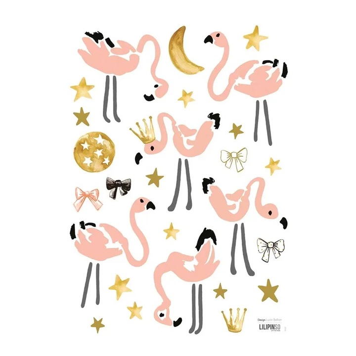 Lilipinso falli matrica A3 Flamingos