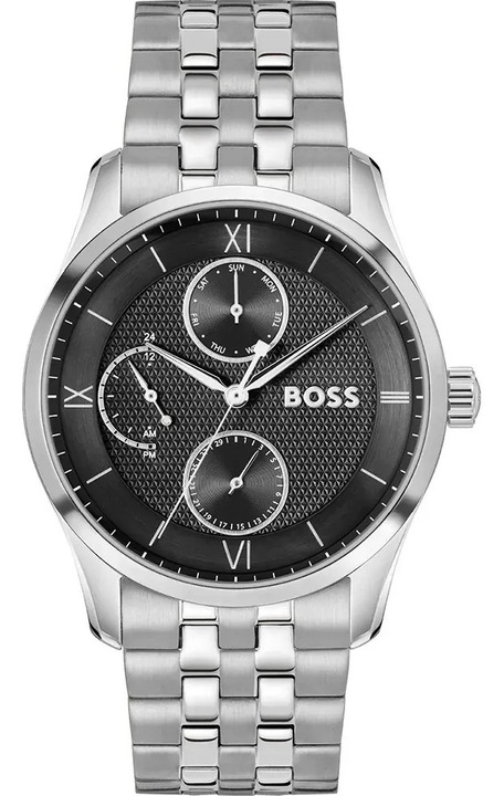 Мъжки часовник Hugo Boss Principle Master 1514274, Сребрист / Черен