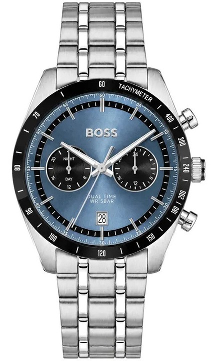 Мъжки часовник Hugo Boss Tourmaster 1514286, Сребрист / Син