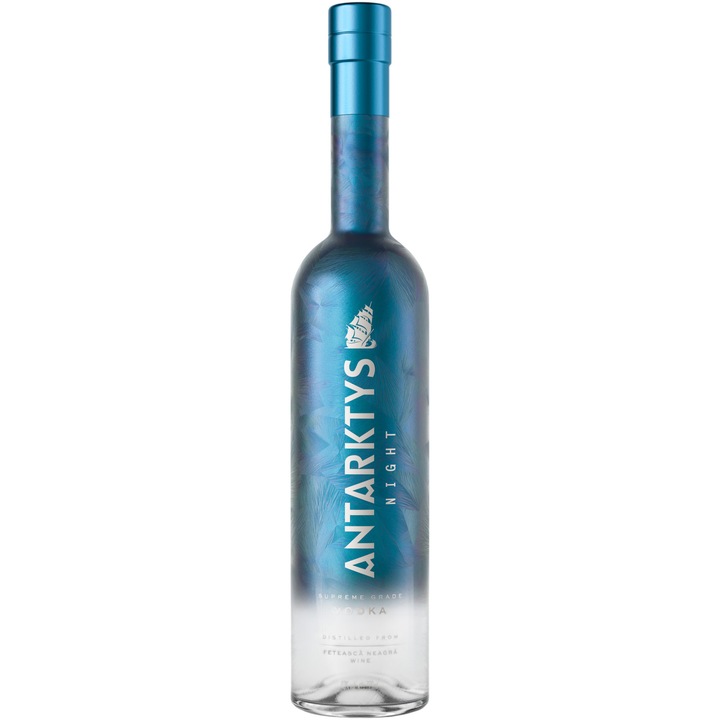 Vodca Antarktys Night, distilata din Feteasca Neagra, 40%, 0.7L