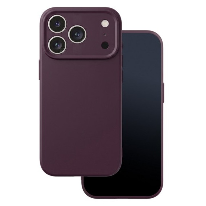 Gigapack szilikon mobiltelefon tok, matt, mikrofiber plüss karcolásmentesítő belső, prémium, bordó, kompatibilis: Galaxy A18 5G